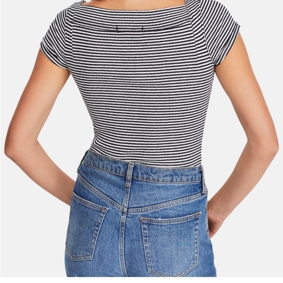 We The Free Striped Square Neck Top​​​​ - Picture 2 of 9